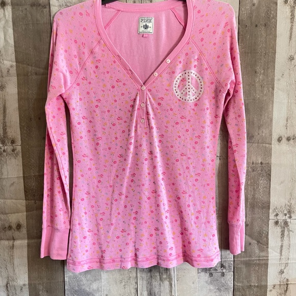 PINK Victoria's Secret Tops - EUC VICTORIA SECRET PINK WAFFLE KNIT TOP